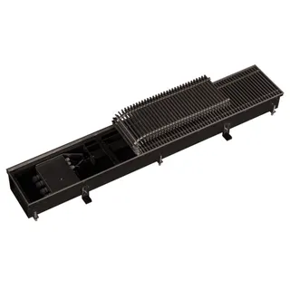 Kampmann Unterflurkonvektor Katherm QE207 112/207/1700 R-Rost alu. schwarz elox.