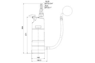 GRUNDFOS Regenwassernutzungsanlage SBA3-45 AW,230V 50Hz 15m Schuko, GAS – Bild 2