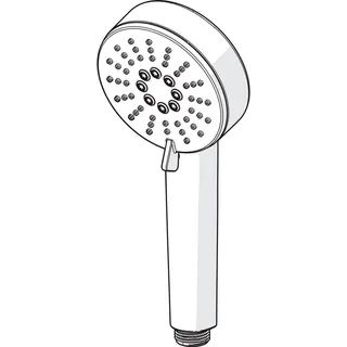 Handbrause HANSABASIC 5562 3-strahlig chr – Bild 3