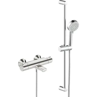 Wanne u. Brause Armatur m. Brausestangengarnitur HANSABASIC 5516