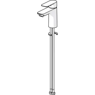 EHM Waschtisch-Batt. HANSABASIC XL 5552 Ausld. 112 mm DN15 chr – Bild 2