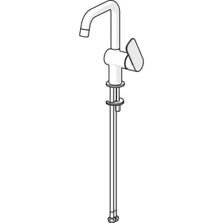 EHM Waschtisch-Batt. HANSABASIC 5554 Ausld. 150 mm DN15 chr – Bild 3