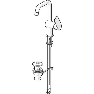 EHM Waschtisch-Batt. HANSABASIC 5555 Ausld. 150 mm DN15 chr – Bild 2