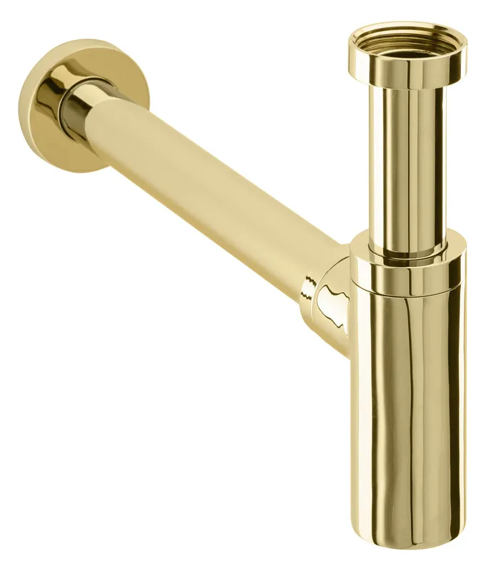 LIVING Geruchsverschluss rund PVD Gold
