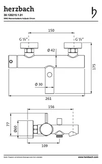 SIRO Wannenbatterie Aufputz Chrom – Bild 2