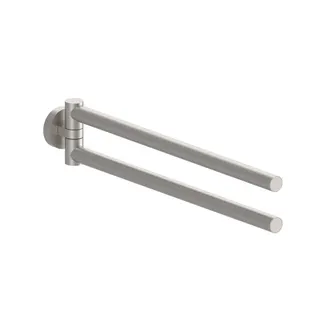 LIVING Handtuchhalter 340mm zweiteilig Edelstahlfinish