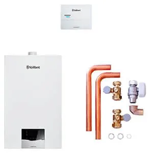 Vaillant Paket 1.671/2 ecoTEC plus VC 30CS/1-5, VRC 710, Anschlusszubehör