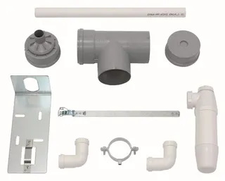 Vaillant Paket 1.618/3 Mehrfachbel. 2er VC 146/7-2 E, VRT 350, Abgasleitung – Bild 3