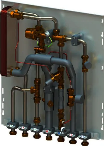 Uponor Combi Port M-Pro Frischwasserstation RC 15 St BP DT ZV