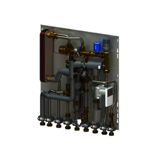 Uponor Combi Port M-Pro Wohnungsstation UFH 19 St BP DT MS UL SS ZA 2C