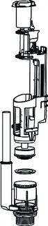 Duravit Ablaufventil für Starck 1 Spk 00741738, 0074173900 – Bild 3