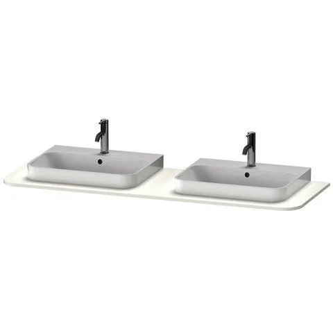 Duravit Konsole HappyD.2Plus, 2 Ausschnitte 16x1600x550mm, weiß supermatt
