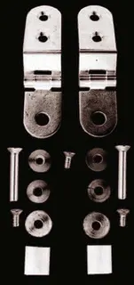Duravit Scharnierset für Urinaldeckel ohne Absenkautomatik, Edelstahl, 0061021000