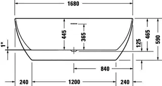 Duravit DuraKanto,BW Freisteh,Oval,Weiß,Acryl 1700x800x590mm,RS 2,incl.FG u.AÜL-Garn – Bild 4