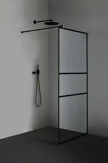 Walk-In 1000x2100mm 8mm Querbügel more4YOU 2.0 Black Tape, Clean