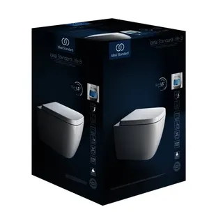 Ideal Standard WC-Paket i.life B WC Randlos m.WC-Sitz Softclosing 360x545x380mm Weiß – Bild 2
