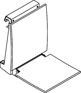 sanibel care-Klappsitz A23 zum einhängen 350x370mm weiß – Bild 4