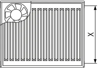 Kermi x-flair, Profil K T22 900x1200mm RAL9016, 10 bar, mit Abd. – Bild 4