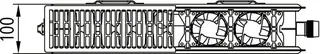Kermi x-flair, Profil VP T22 400x800mm RAL9016, 10 bar, mit Abd., links – Bild 3