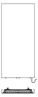 Kermi Rubeo E-Zusatz BH 1725x68x670 mm QN1666,max.P690, weiß, WFS weiß, SK1 – Bild 5