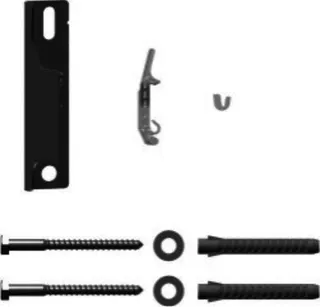Wandkonsolen-Set kurz WA30mm Einhängepunkt 23mm, weiß – Bild 4