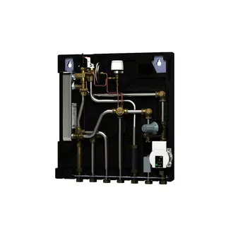 Kermi x-net Wohnungsstation S 37 gem. HK FBH-Heizkreis gemischt + HK ungemischt