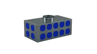 Kermi x-well Verteiler VMR4, rund NW180, 18-fach