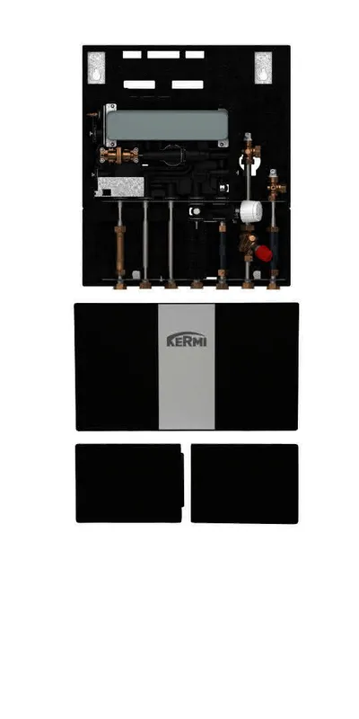 Kermi x-net Wohnungsstation pro C55 5L Heizkreis ungemischt, 2 x WMZ + AB PM20