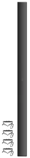 Kermi seitl. Abdeckung incl. Haltebügel für Verteo Typ 22 BH 1600 RAL9016