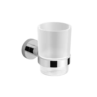 sanibel 1001-Glashalter A23 mit Kristallglas satiniert verchromt