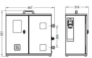 LK 450 mobile Bauheizung 230V 3kW Koffer M – Bild 2
