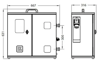 LK 450 mobile Bauheizung 400V 9kW Koffer M – Bild 2