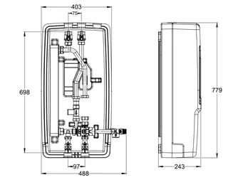 LK 250 Trinkwasserstation 12-28L IG ohne Pumpe – Bild 2