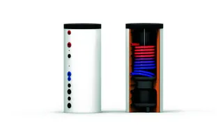 TE Doppelspeicher WPDS 300/100 mit EEK A, silber