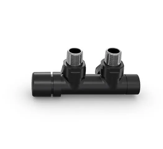 Zehnder Zubehör Anschlussarmatur Typ Q Eckform Thermostatkopf li., Black Matt