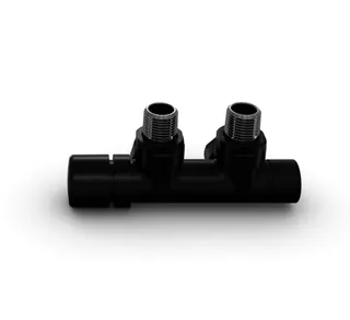 Zehnder Zubehör Anschlussarmatur Typ Q Eckform Thermostatkopf li., Black Matt – Bild 2