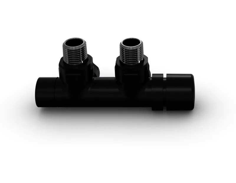 Zehnder Zubehör Anschlussarmatur Typ P Eckform Thermostatkopf re., Black Quar.