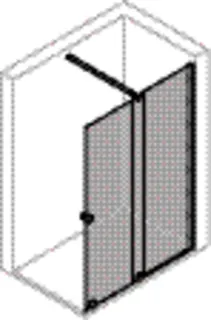 Walk-In GT Select+Wandprofil ESG design4YOU 3.0 110/re H2000schwarz matt – Bild 3