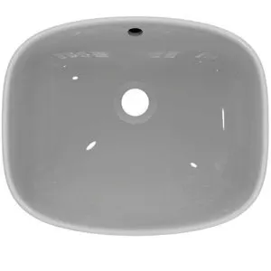 Ideal Standard Schale i.life B ohne Hahnloch mit Überlauf 450x370x120mm Weiß – Bild 4