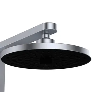 Ideal Standard Duschsystem CerathermAlu+ m.Brauseth. 2 Ablagen, 2F-HB u. 2F-Kopfbrause Silver – Bild 3