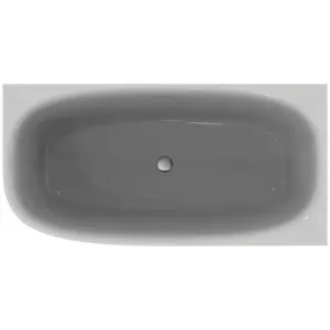 Ideal Standard D-Form-Badewanne DEA f.Wandanbindung, rechts, m.Ablauf 1500x750x610mm Weiß – Bild 3