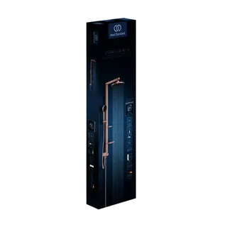 Ideal Standard Duschsystem Ceratwist Alu+ o.Arm., m.2 Ablagen,2F-HB u.2F-KB Rose – Bild 2