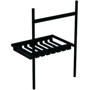 IS bodenstehende Metallkonsole Conca 560x428x836mm Silk Black