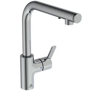 Ideal Standard Küchenarmatur Gusto iMX Ausld.232mm L-Auslauf mit Seife Chrom
