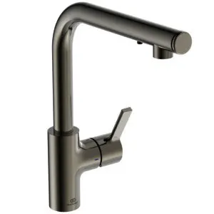 Ideal Standard Küchenarmatur Gusto iMX Ausld.232mm L-Auslauf mit Seife Silver Storm – Bild 2