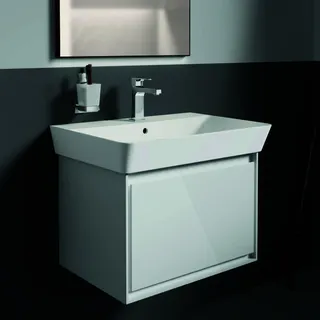 Ideal Standard Waschtisch Connect Air Cube 1 Hahnloch mit Überlauf 650x460x160mm Weiß mit IP – Bild 5