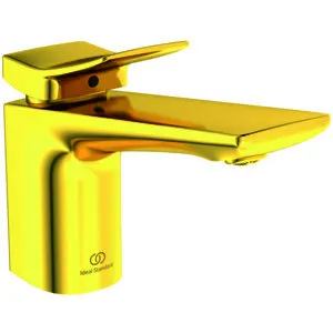 Ideal Standard Waschischarmatur Conca Ausld.140mm m.Ablgarn. Brushed Gold