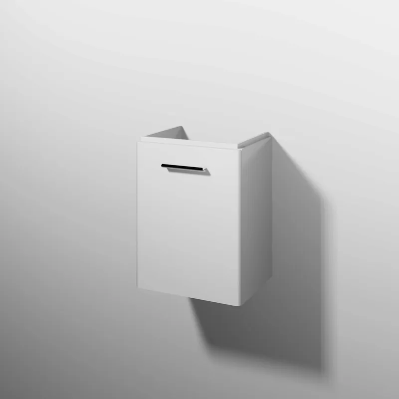sanibel 5001 Waschtisch-Unterbau KF20078L Griff Tür links 432x575x345mm Weiß-Glanz