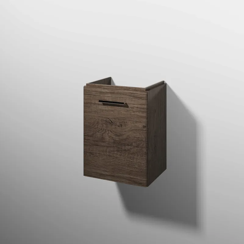 sanibel 5001 Waschtisch-Unterbau KF20037L Griff Tür links 432x575x345mm Eiche-Nebraska