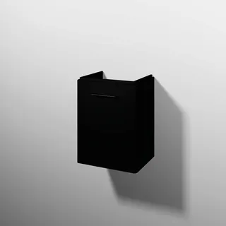 sanibel 5001 Waschtisch-Unterbau KF20008R Griff Tür rechts 432x575x345mm Schwarz-Matt